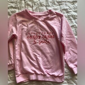 Santa sweatshirt pink, 5t